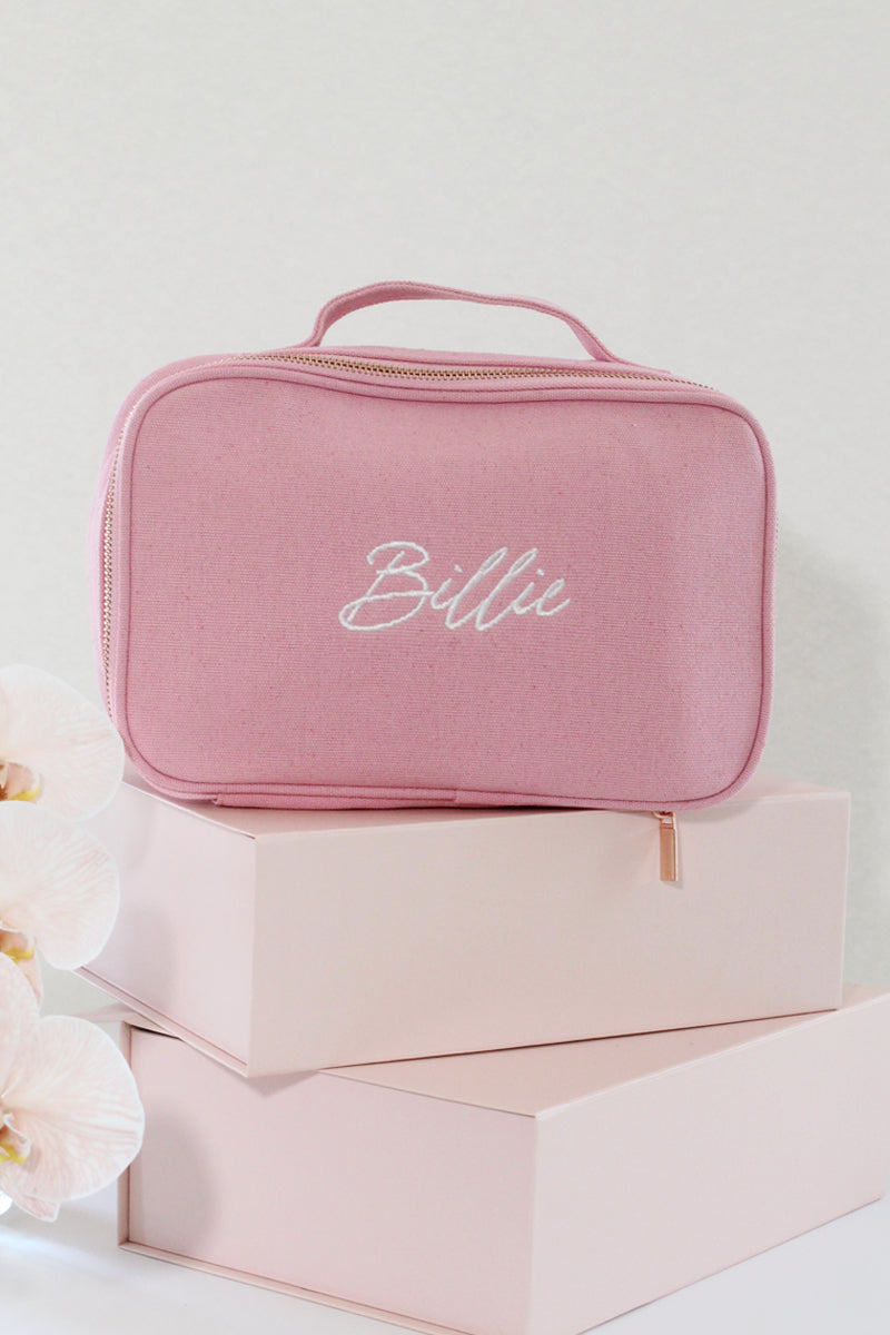 Pink discount vanity bag