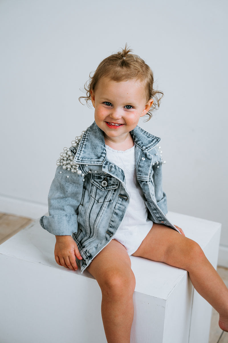 Personalised baby hot sale denim jacket