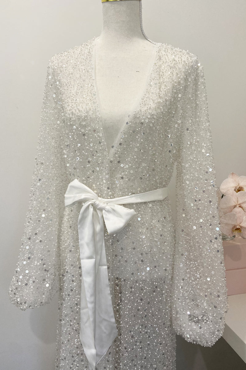 Beaded Bridal Robe | Bride Robes Australia