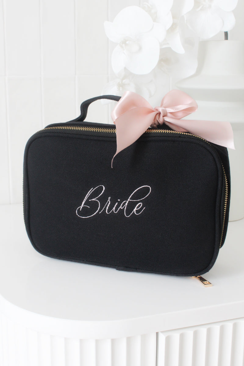 Personalised Vanity Bag - Black