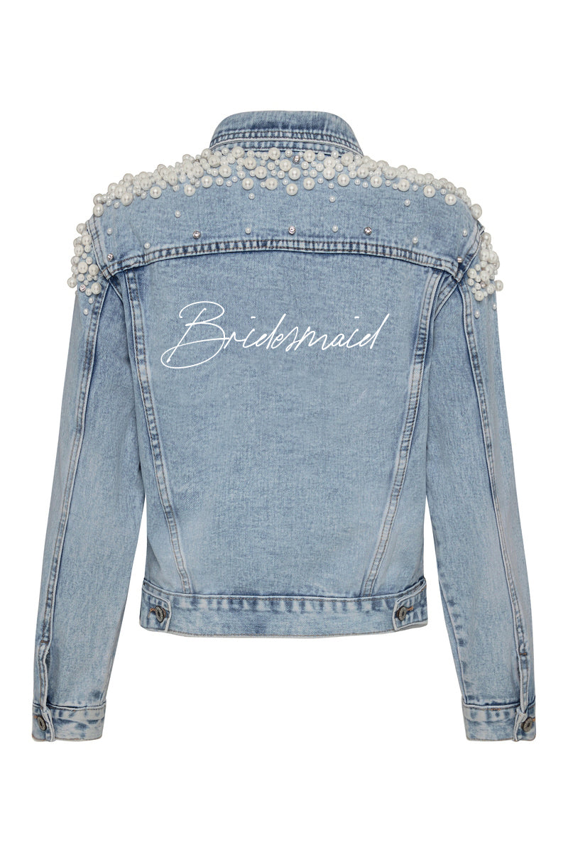 Bridesmaid Pearl Denim Jacket