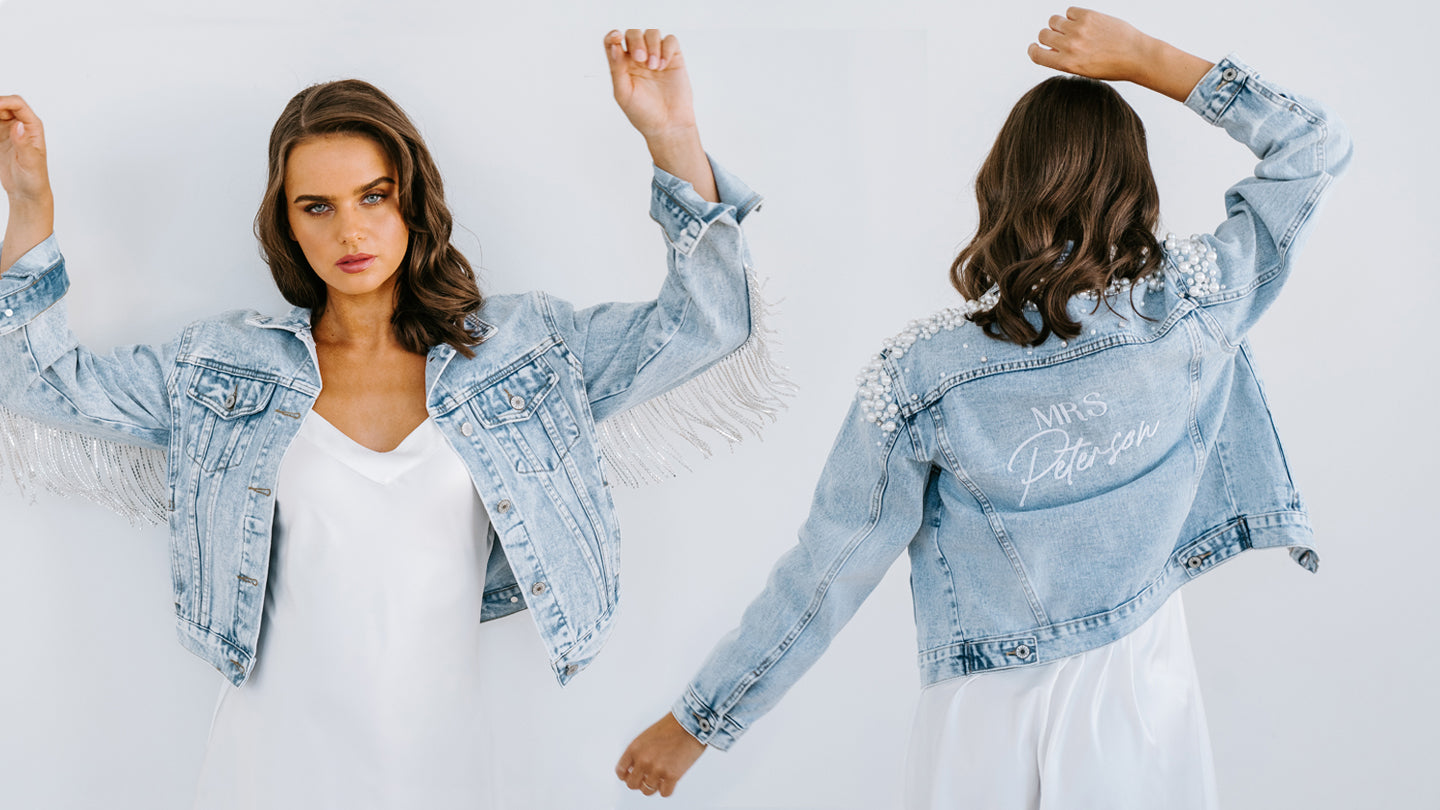 Bride Denim Jackets | Pearl Jackets | Personalised Jackets