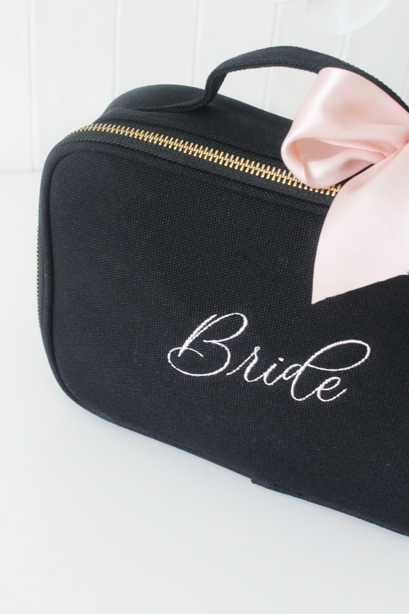 Personalised Vanity Bag - Black