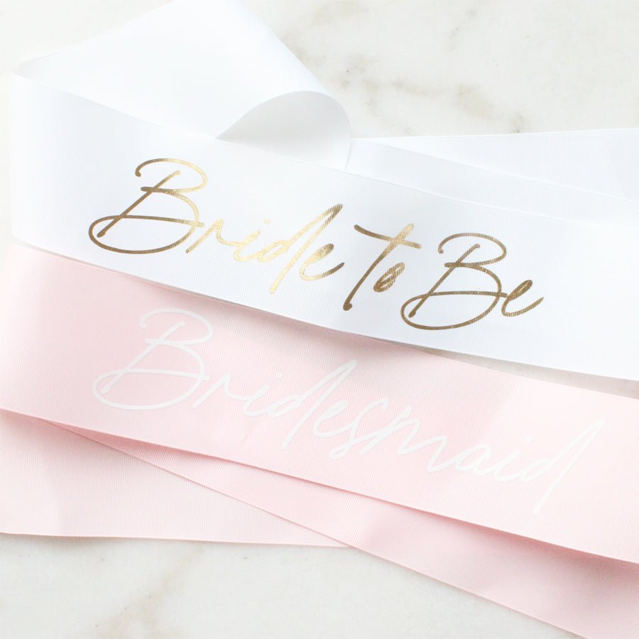 Customised Bride-To-Be Sashes