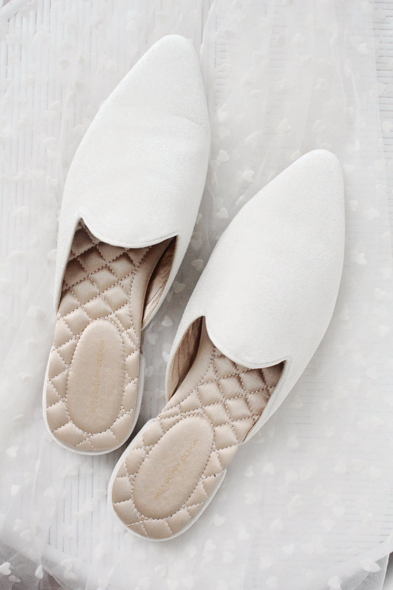 Bridal Slippers | Slippers for the Bride | Bride Slippers